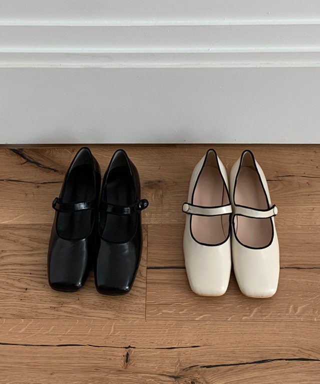 에드모어-⏰한정특가60%⏰msh176 러블리한 배색 메리제인 플랫(Shoes)